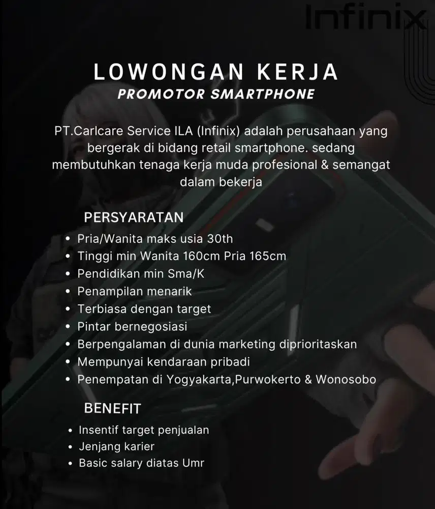 Loker promotor infinix