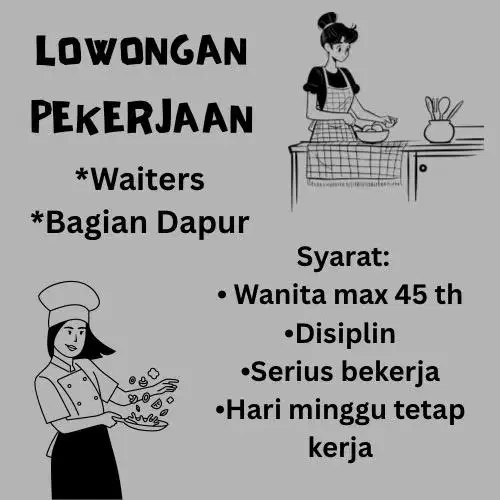 LOKER WAITERS & ASISTEN DAPUR