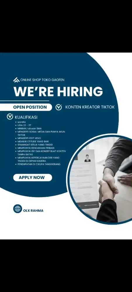 Urgent Loker konten kreator