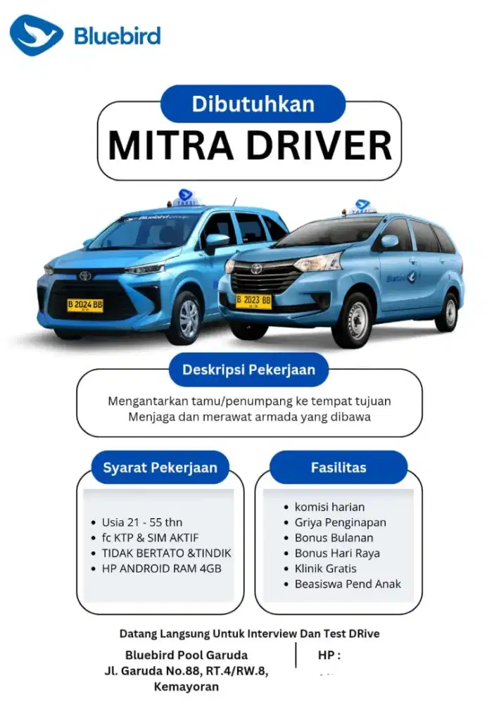 Loker Driver Pool Garuda