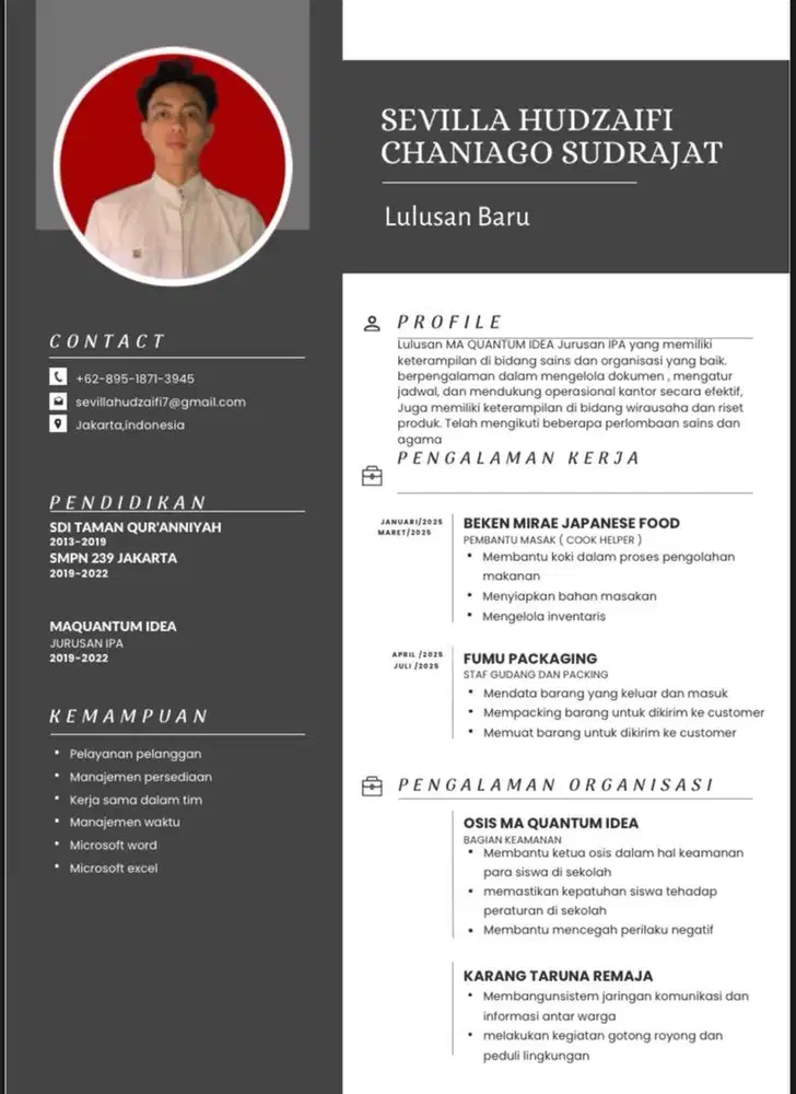 Info loker butuh kerja