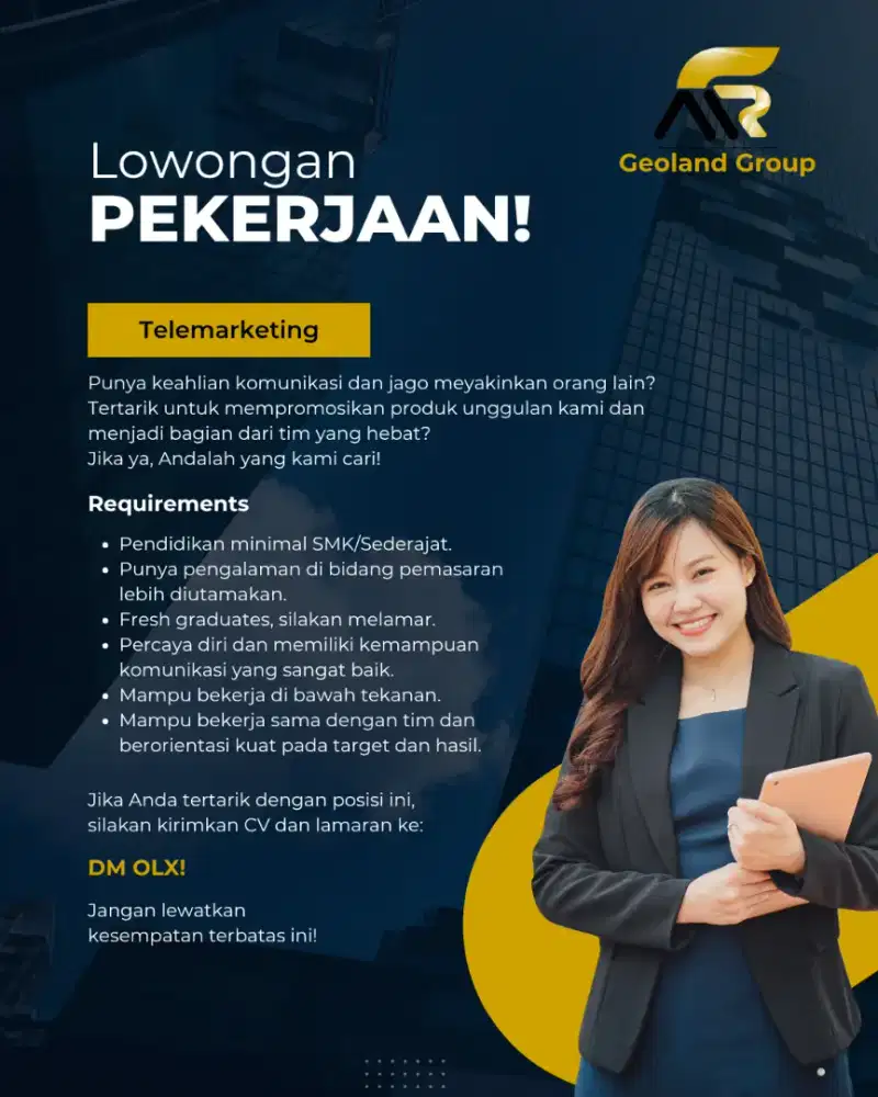 Lowongan Pekerjaan Telemarketing