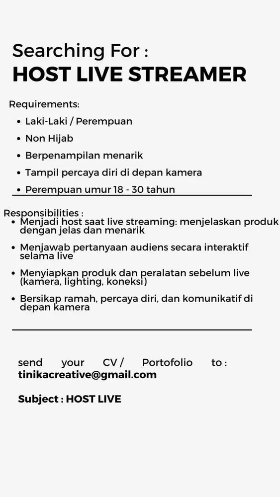 LOKER HOST LIVE