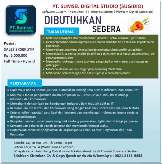 Sales Eksekutif