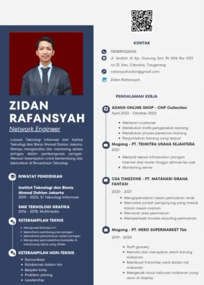 MENCARI KERJAAN IT NETWORK DAN NETWORK ENGINEER ATAU IT SEJENISNYA