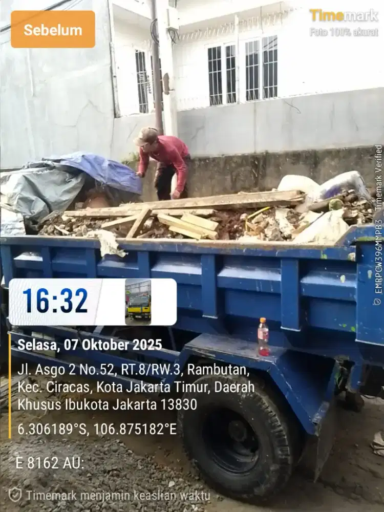 Jasa buang puing dan angkut sampah