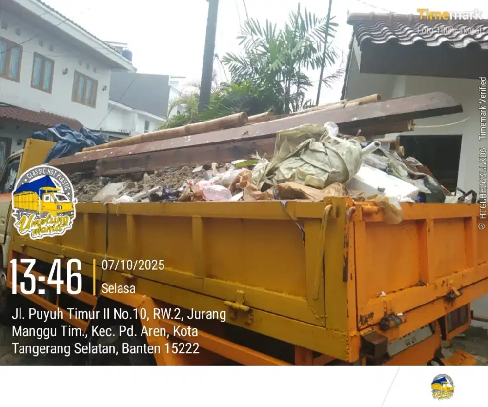 Jasa buang puing dan buang sampah proyek