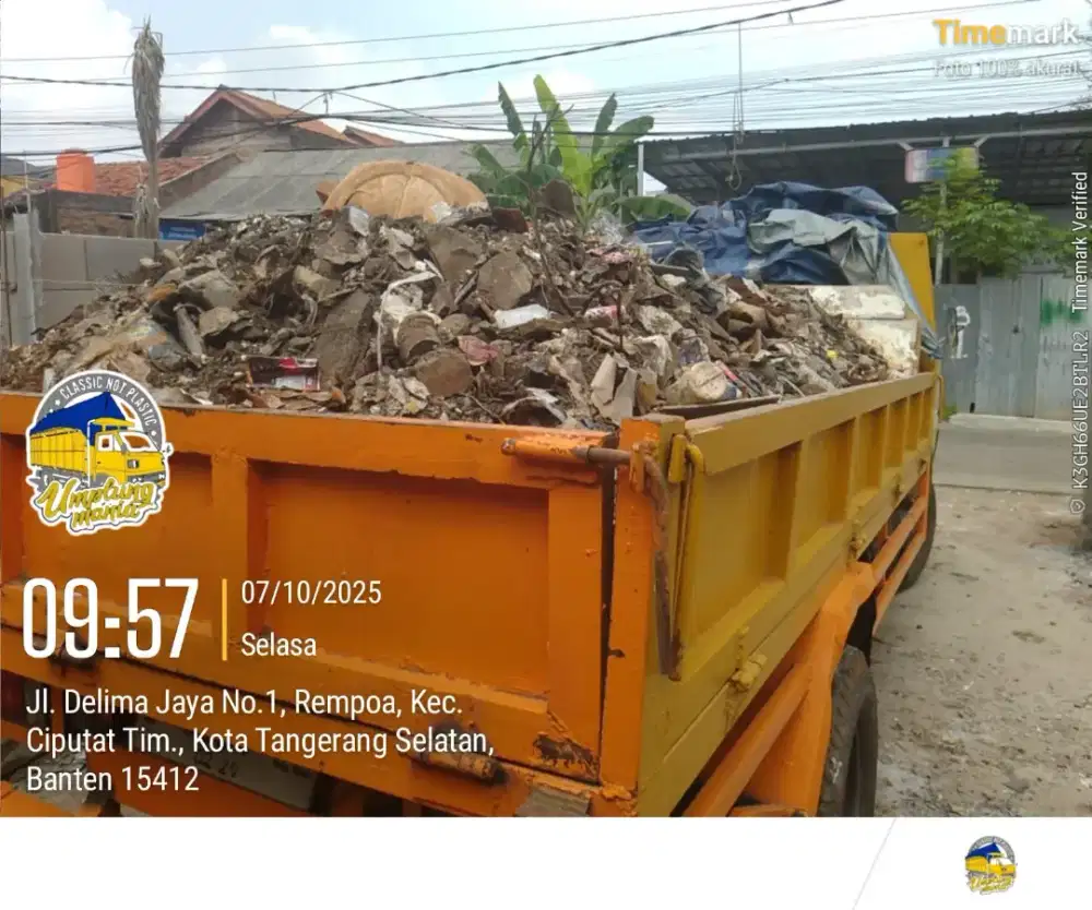 Jasa angkut puing dan buang sampah