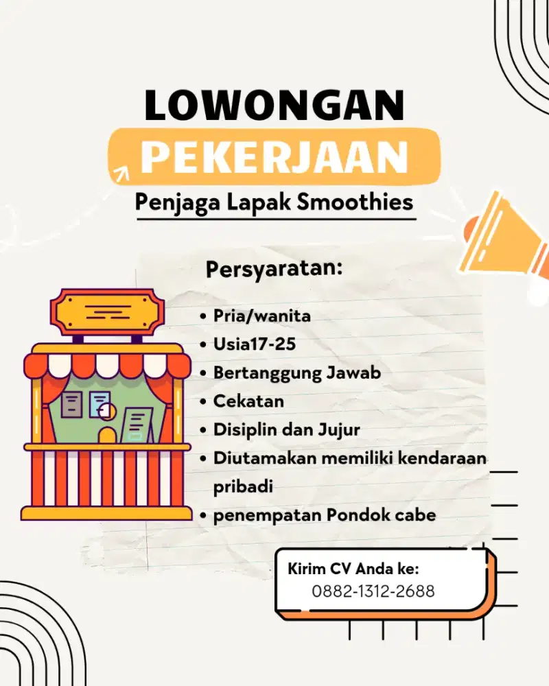 Loker stand smoothies