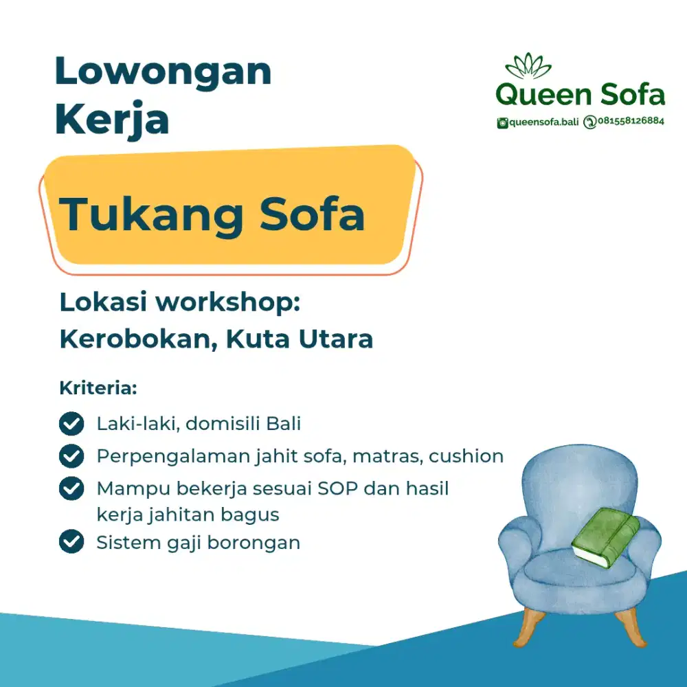 Lowongan Tukang Jahit Sofa