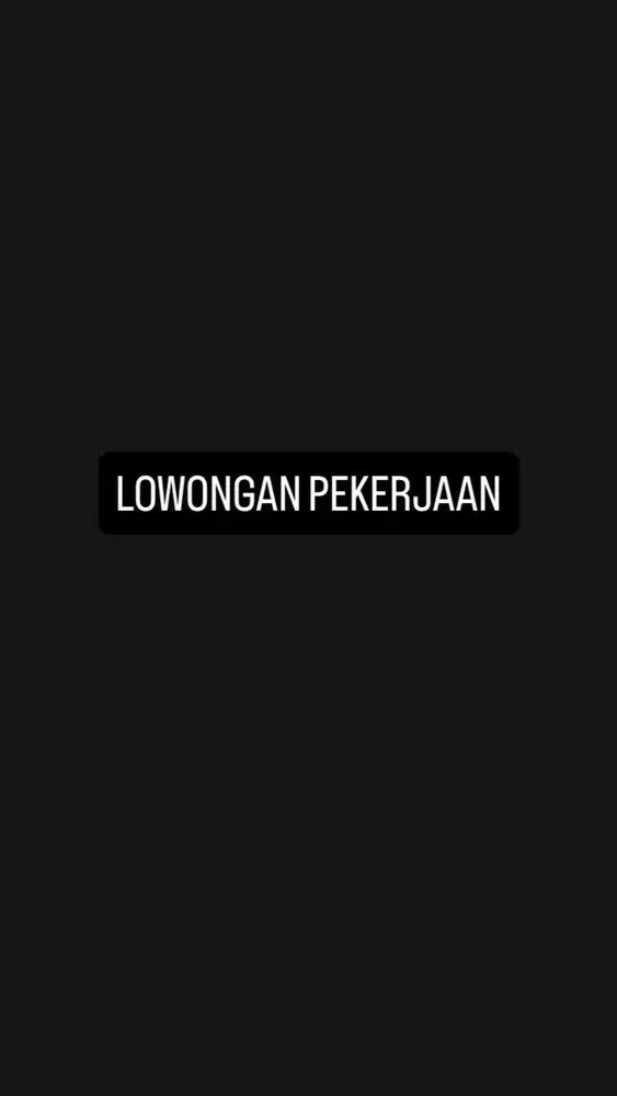 Lowongan pekerjaan
