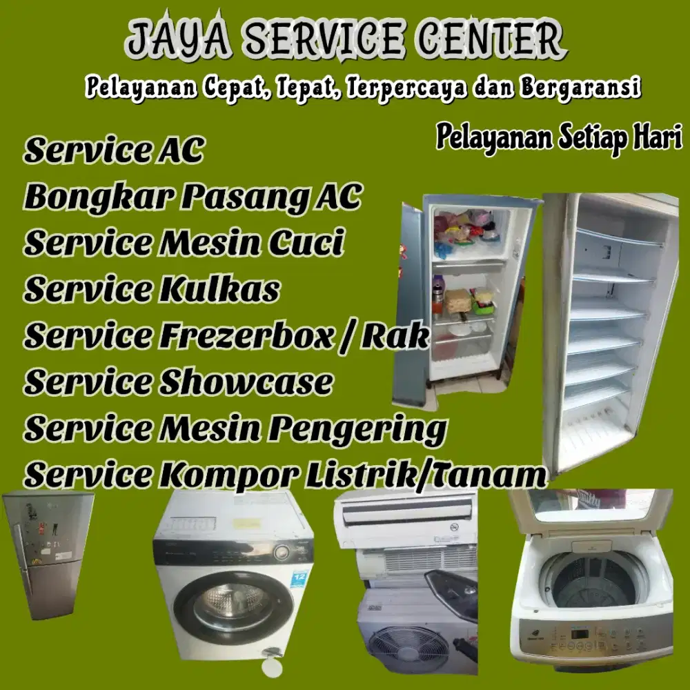 Service Mesin Cuci Kulkas Frezer Bongkar Pasang AC Servis AC Driyorejo