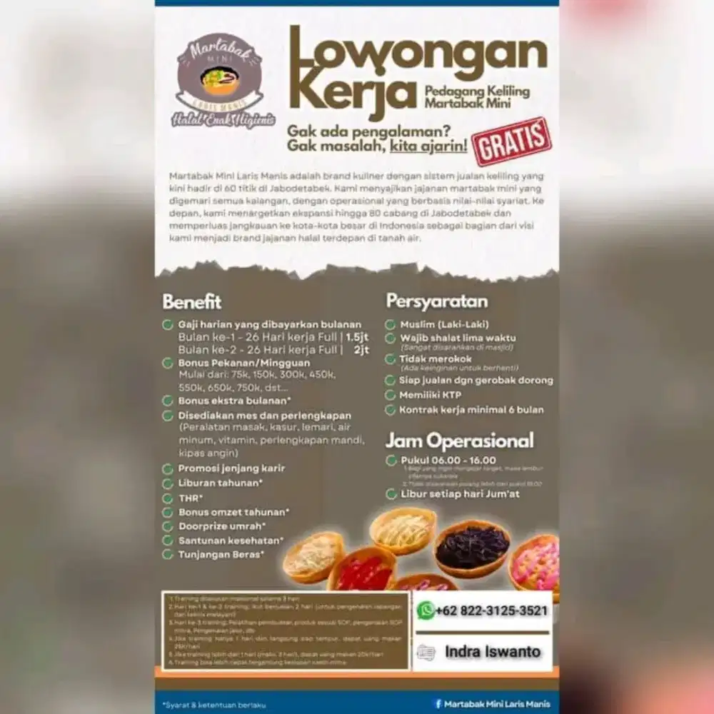 Lowongan kerja Pedagang Keliling