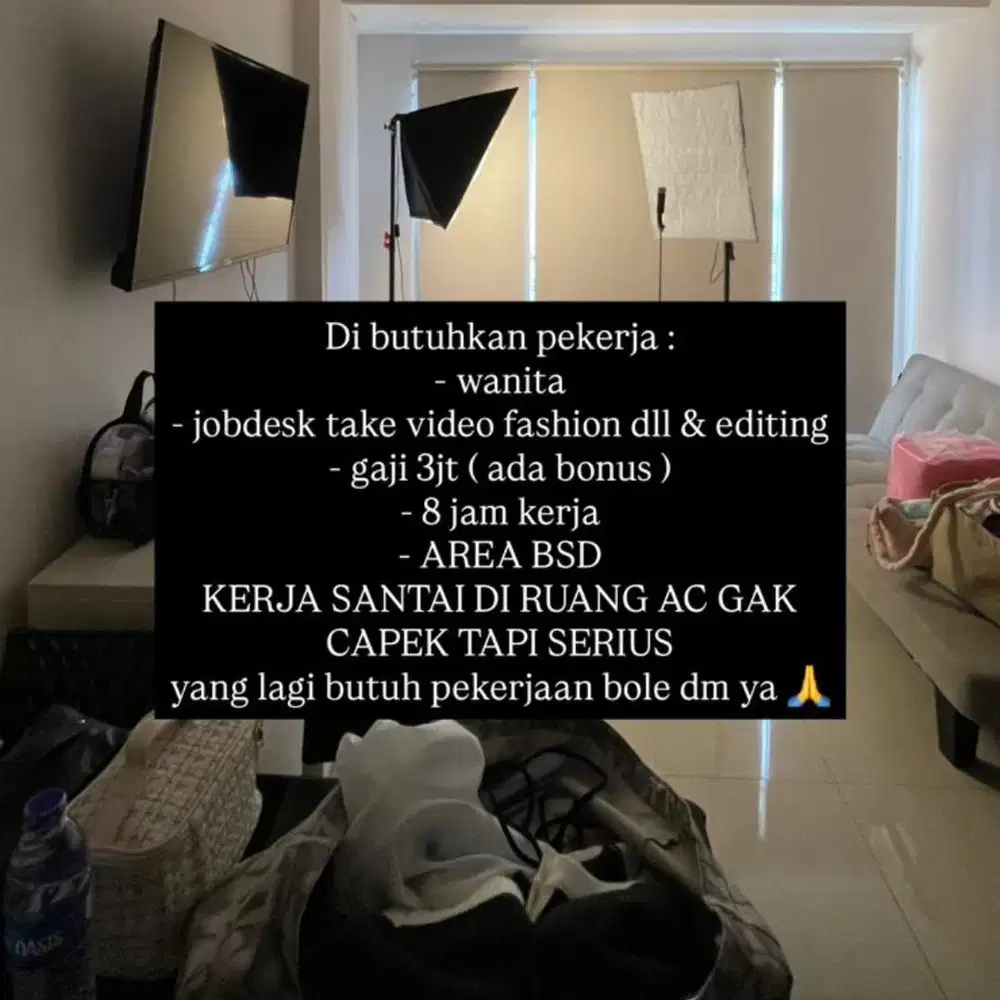 DICARI CEPAT CONTENT CREATOR WANITA