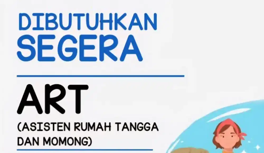 Lowongan kerja art & momong