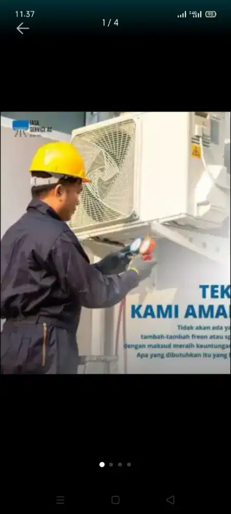 Jasa servis AC kulkas mesin cuci kompa air dll