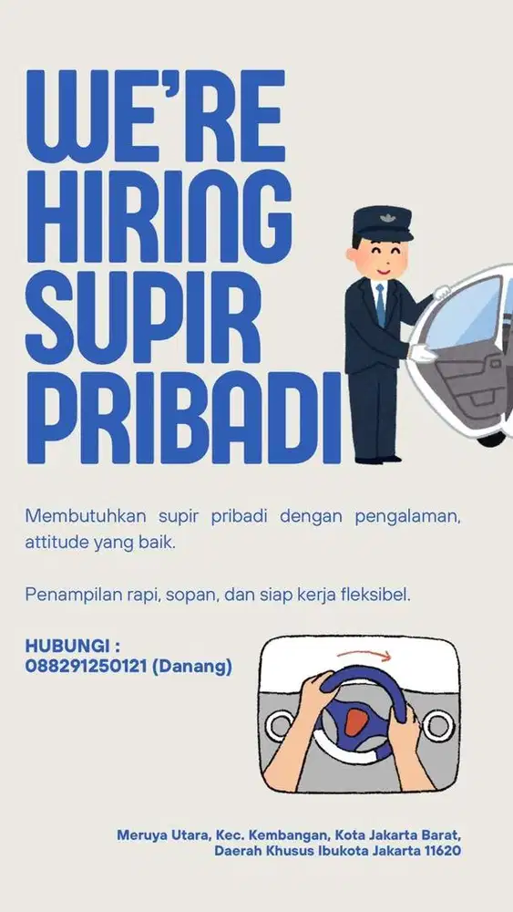 DICARI DRIVER PRIBADI