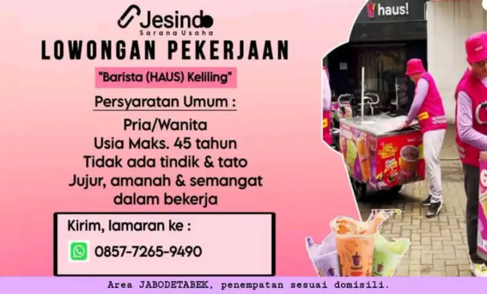 DIBUTUHKAN SEGERA DRIVER HAUS KELILING
