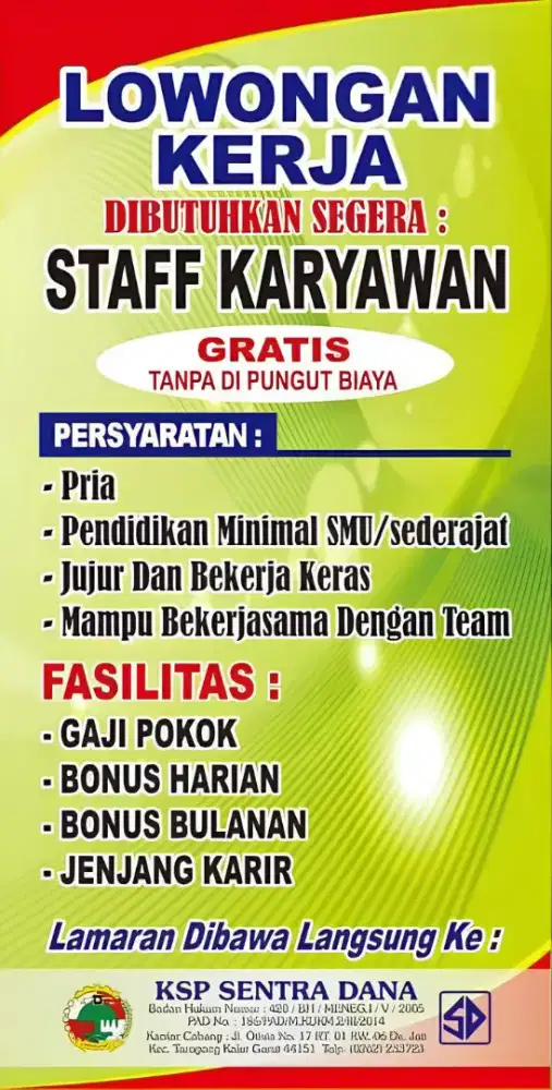 Lowongan pekerjaan