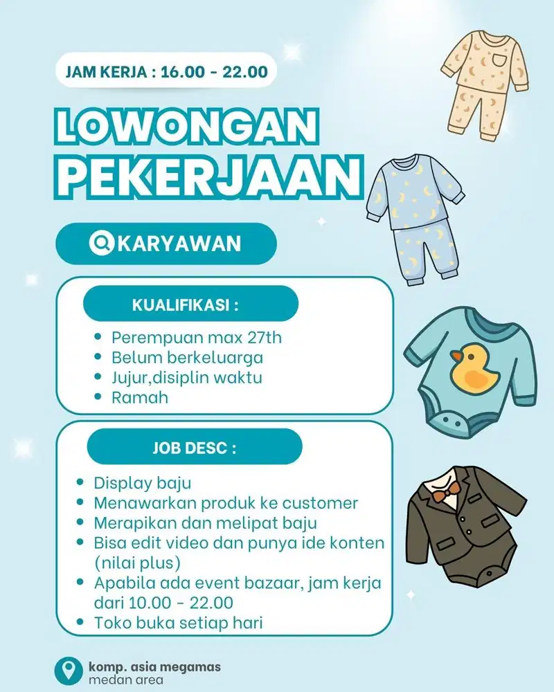 DICARI KARYAWAN TOKO