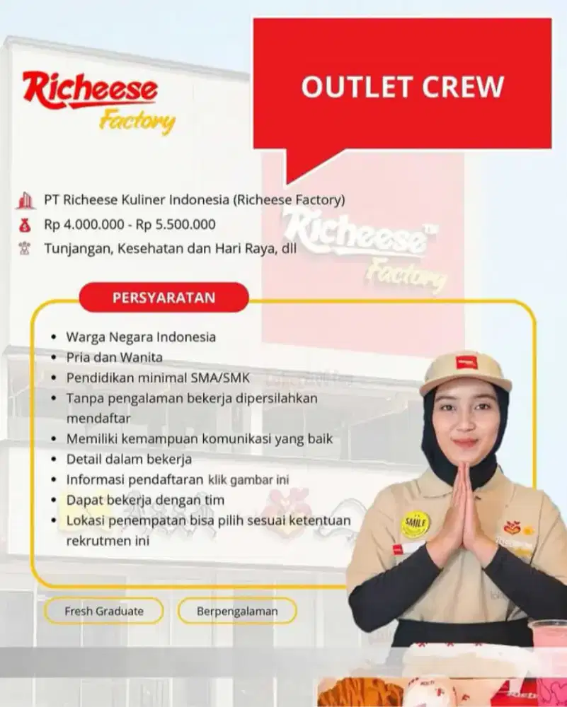 Lowongan Kerja PT Richeese