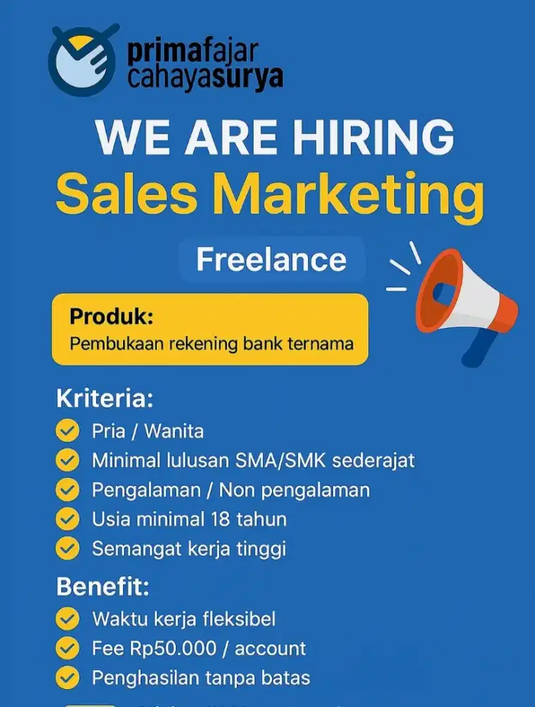 Lowongan kerja freelance