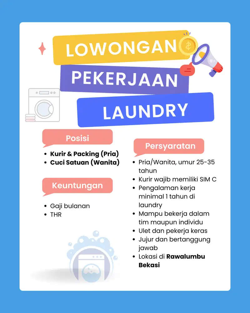 Lowongan Kerja Laundry