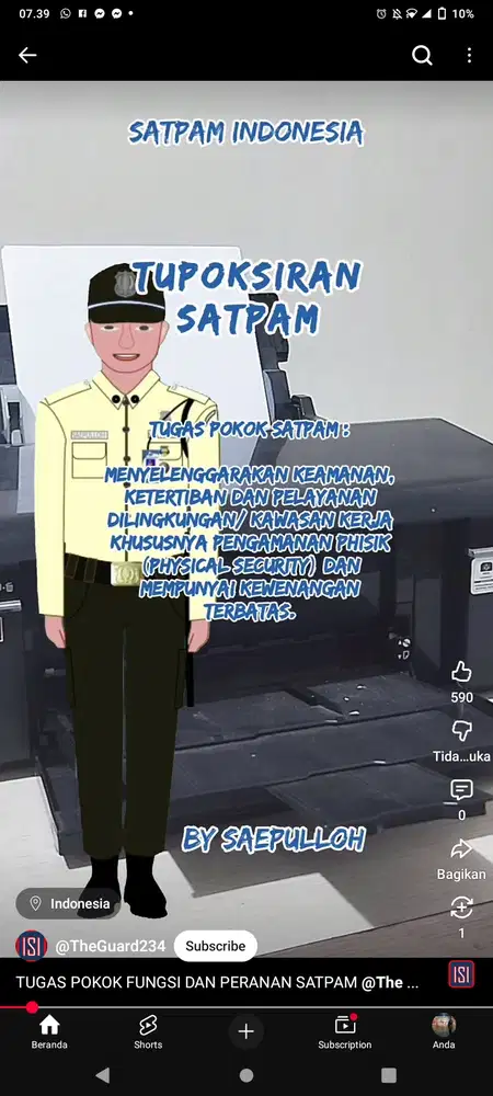 LOKER SATPAM DAERAH JAKARTA BARAT