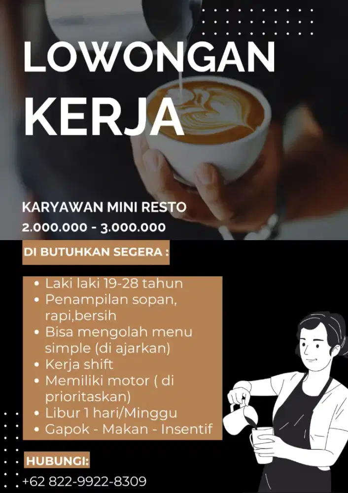 Lowongan kerja Mini Resto