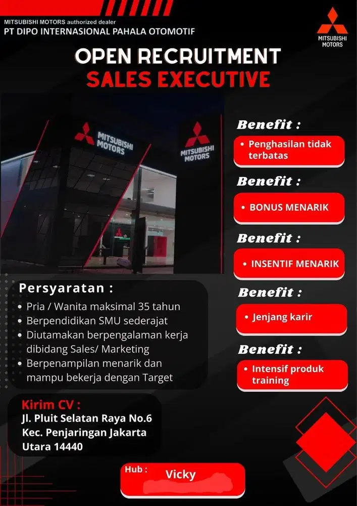 LOWONGAN SALES MITSUBISHI