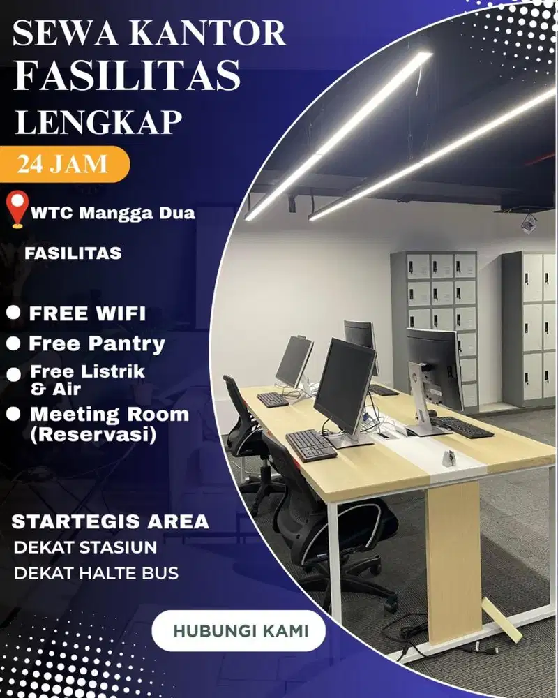 FREE GYM! Co-working Space Strategis!
