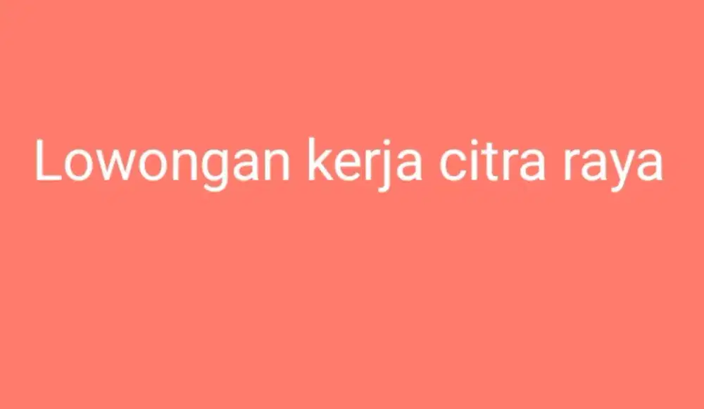 Dicari karyawan