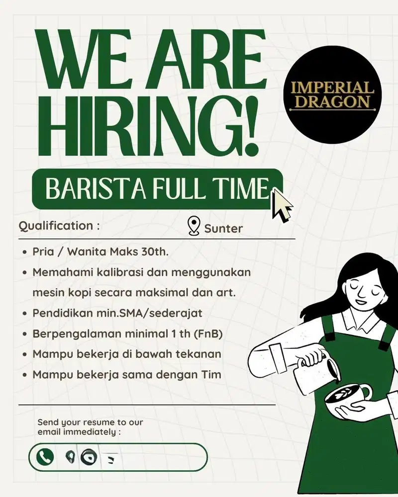 LOWONGAN KERJA BARISTA