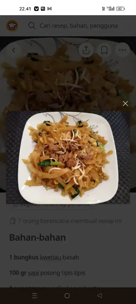 Cari pekerjaan masakan chenes food dan kwetiau sapi