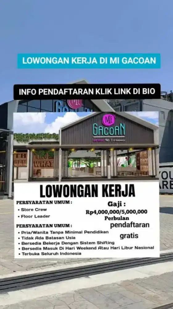 Lowongan kerja se Indonesia