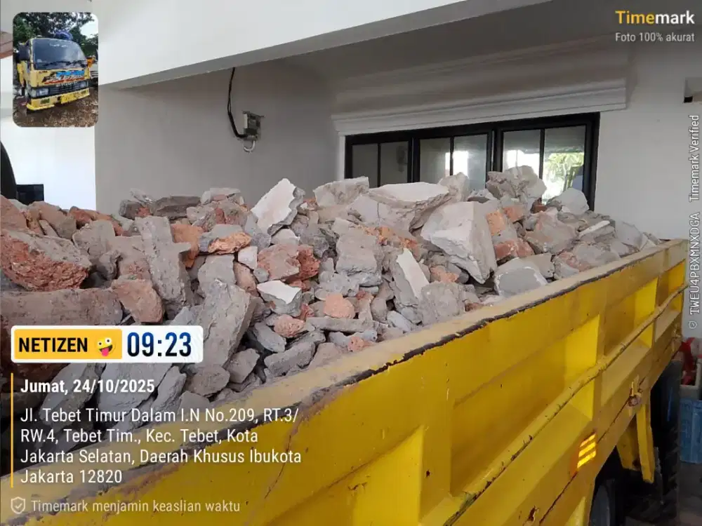 Jasa buang puing dan tanah