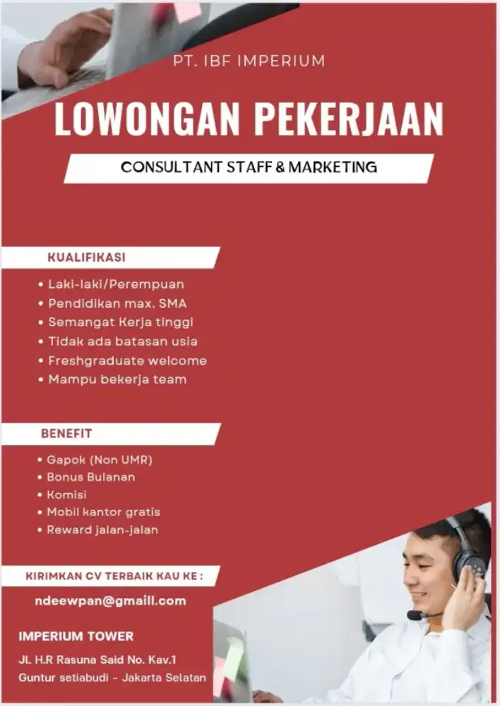 LOWONGAN KERJA MARKETING