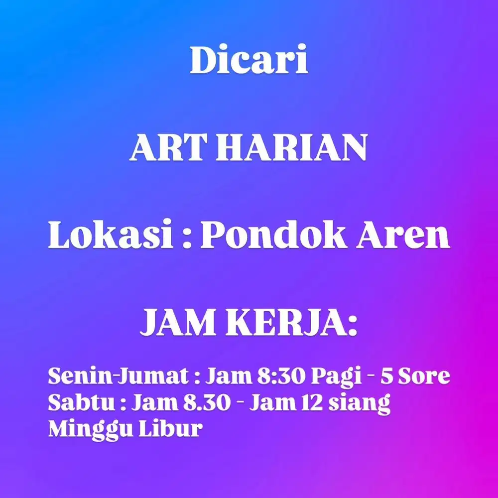 ART PP Harian Pondok Aren Kampung Lio