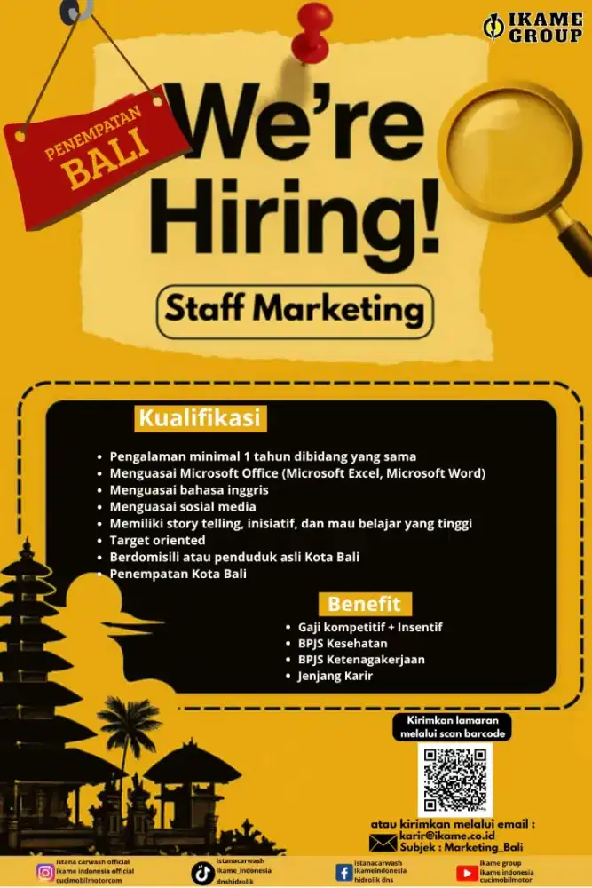 Lowongan Staff Marketing