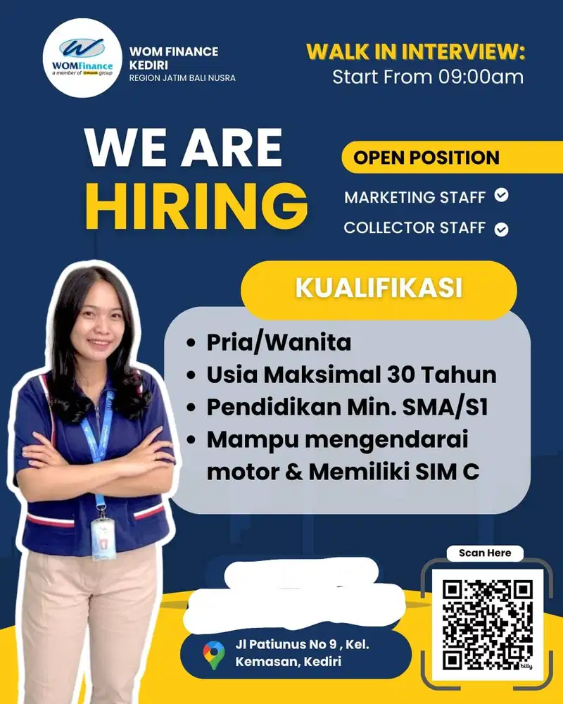 Loker Staff Penagihan Area Kediri