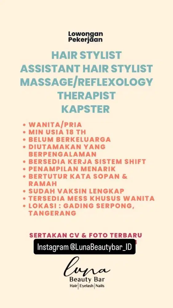 Luna Beauty Bar di Gading Serpong