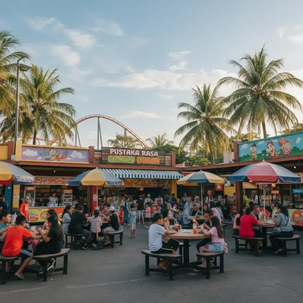 Penjaga-pelayan kantin kawasan dufan