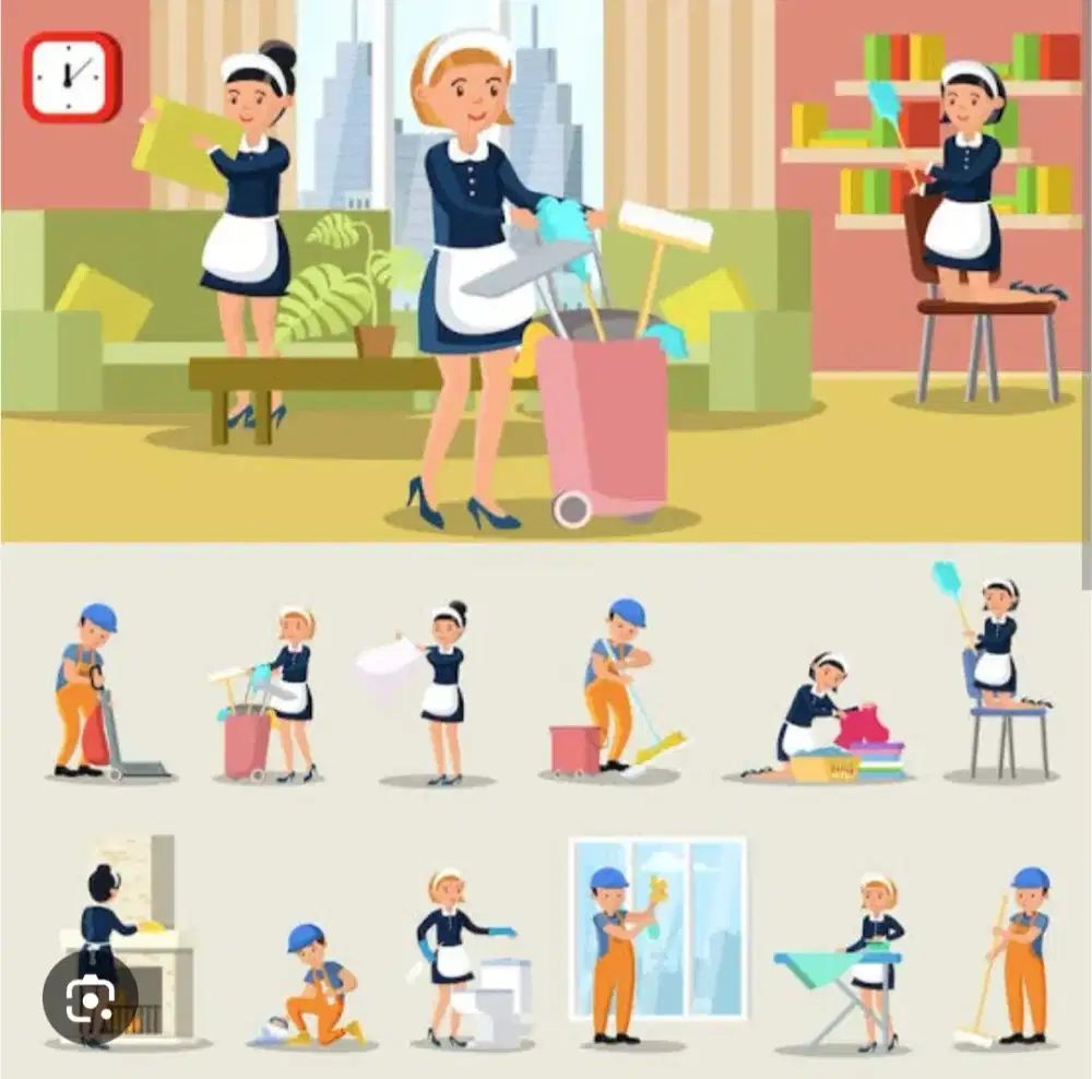 Asisten rumah tangga + Ngasuh