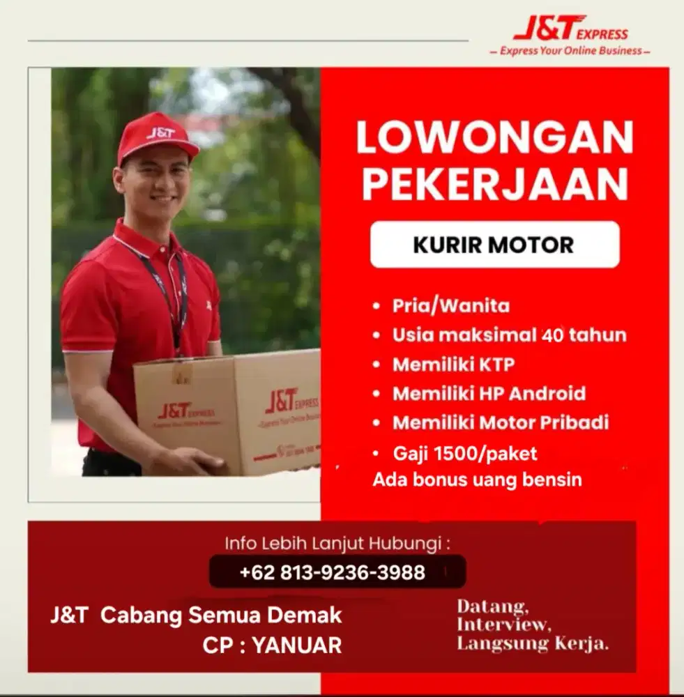 Loker kurir bermotor