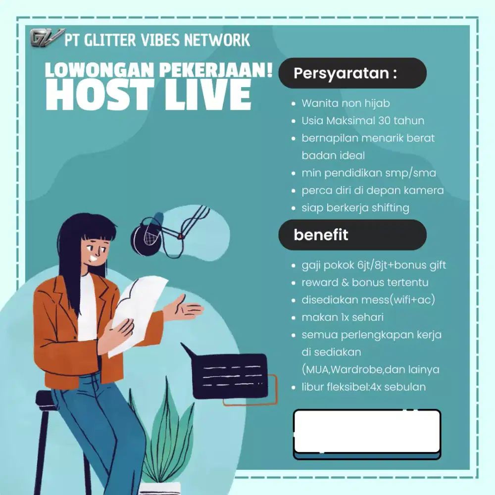 Host Live, Dancer & Moderator Live