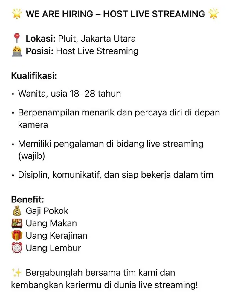 HOST LIVE STREAMING