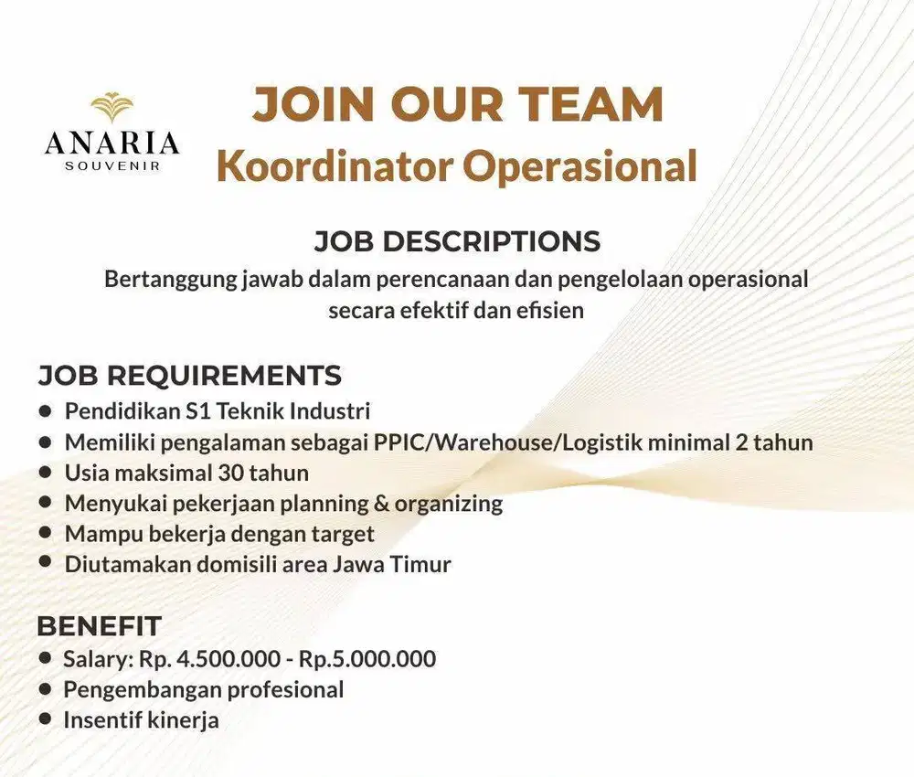 Lowongan Pekerjaan Souvenir