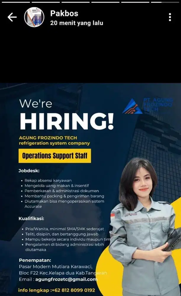 Mencari karyawan baru