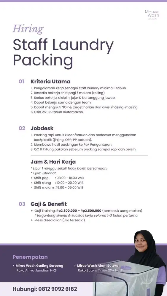 Loker Staff Laundry Premium Gading Serpong Alam Sutera