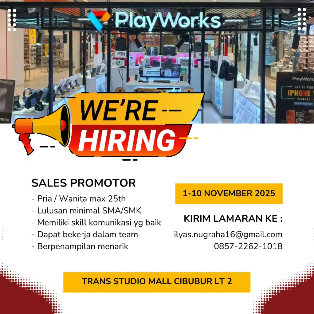 Lowongan Promotor Playworks